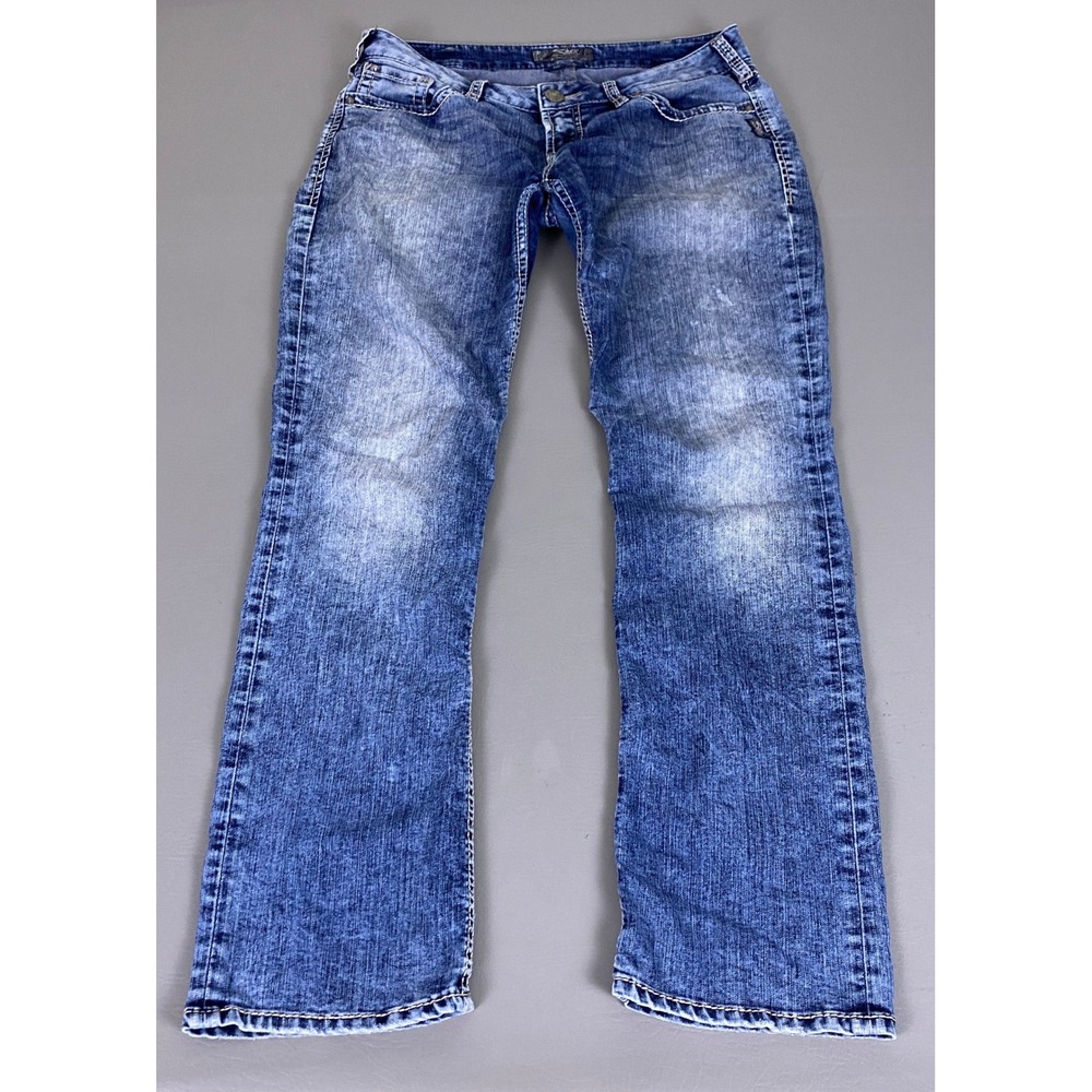 Silver Jeans Co Berkley Bootcut Jeans Women's 32x32 Blue‎ Medium Wash Low Rise